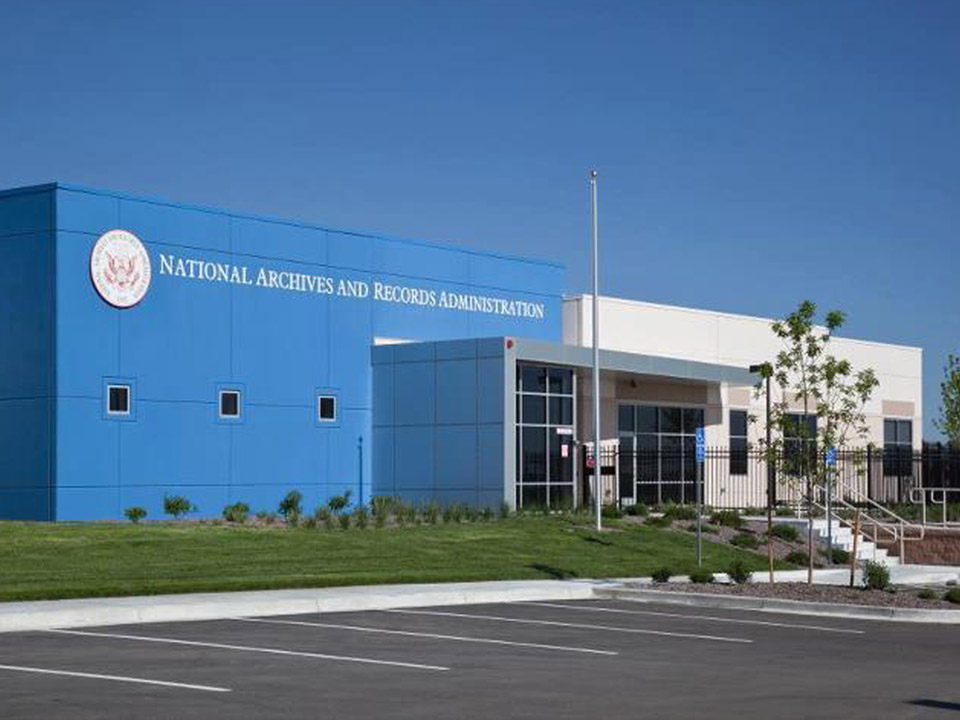 National Archive and Records Exterior Parking Lot